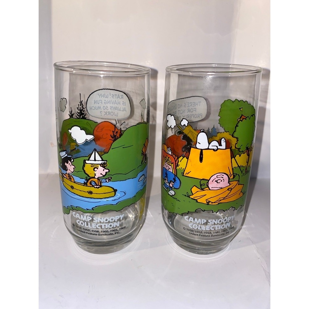 1983 McDonald's Camp Snoopy Glasses